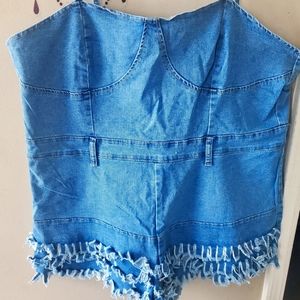 Denim Romper